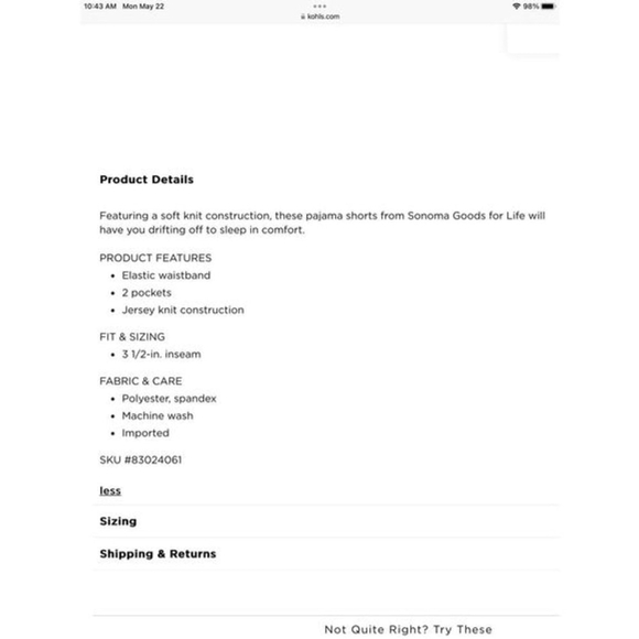 Sonoma sleep shorts Woman's size XL black and red plaid mid rise NWT - Picture 16 of 16